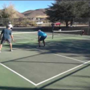 Backhand smash FAIL, but we won the point?! (Hidden Valley Pickleball 20...