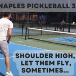 Naples Pickleball 3.0, Lobs, Drops, Drives, &amp; Misses! Rob &amp; The Old Man ...