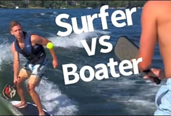 Surfer vs Boater #pickleball