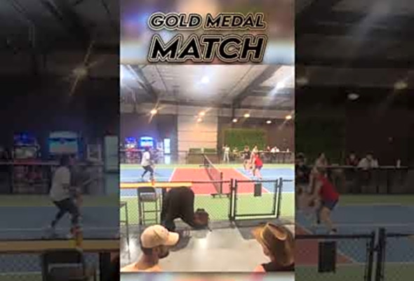 Gold medal #pickleball match! #pickleballdoubles