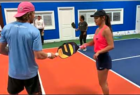 Pickleball Night in America: Kyle Yates/Jackie Kawamoto vs. Andrei Daescu/Bobby Oshiro