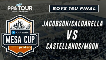 Jacobson/Caldarella v Castellanos/Moon at the Junior PPA Carvana Mesa Cup