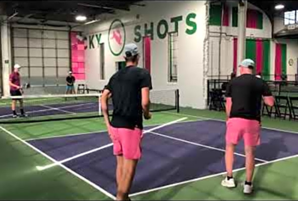 4.5 mens doubles CT summer kick off at Lucky Shots Pickleball Club. 2023