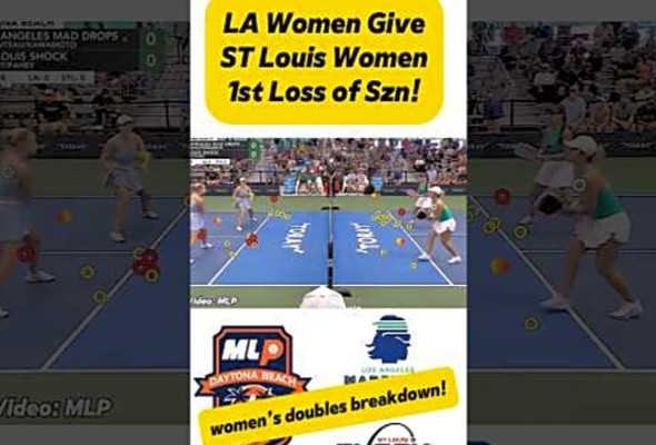 TOP TIER Major League Pickleball Womens Doubles match up! LA vs St Louis!
