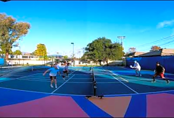 Happy New Year from Bad Pickleball Fun Rec Roscoe Andre Scotty Yoshi 2 Games