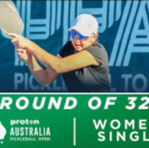 Nicole Schoemnan vs Seina Shima at the Proton Australia Pickleball Open
