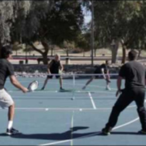 Pickleball Coach David &amp; Andy vs Jack &amp; Scott