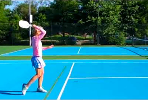 Toui 1: Pickleball Bowling Topspin Serve, Ann Carney