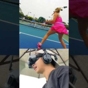 Flying Drone during a Pickleball Game #fpvdrone #behindthescenes