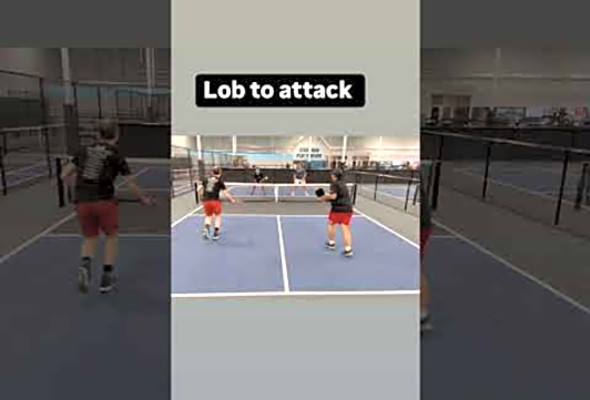 Lob to attack #pickleball #Highlights #Sports #Fun #Action