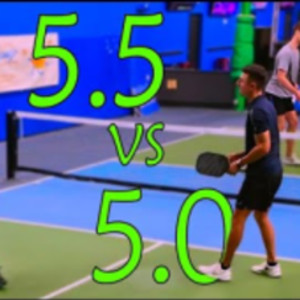 How 5.0 vs 5.5 Pickleball Men&#039;s Doubles Look