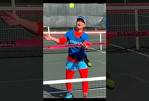 Bobble the Pickleball - Carrie Z&#039;s Ball Handling Skills Out-Takes!