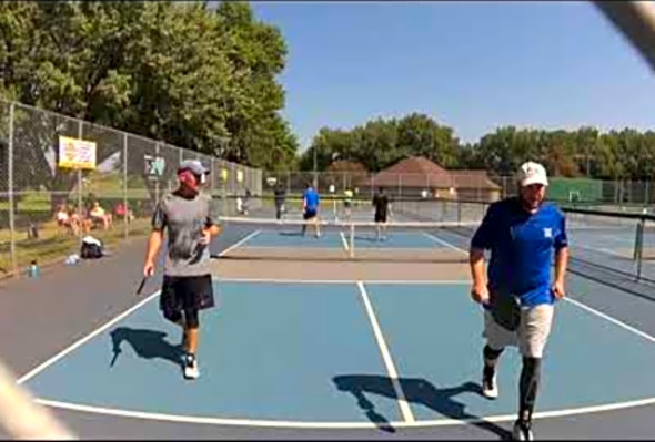 Finals (1) Matt and Christopher vs (3) Craig &amp; Jordan - 5th Annual Pickleball in the Park Tournament
