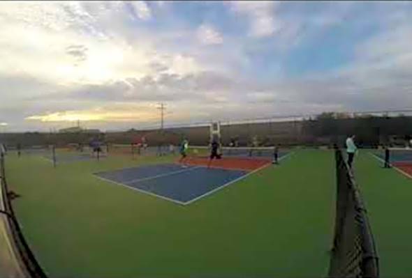 Pickleball around the post shot #6