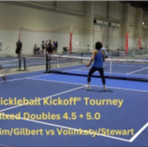 Reno &quot;Pickleball Kickoff&quot; Tourney Mixed Doubles 4.5 &amp; 5.0 Lim/Gilbert vs...