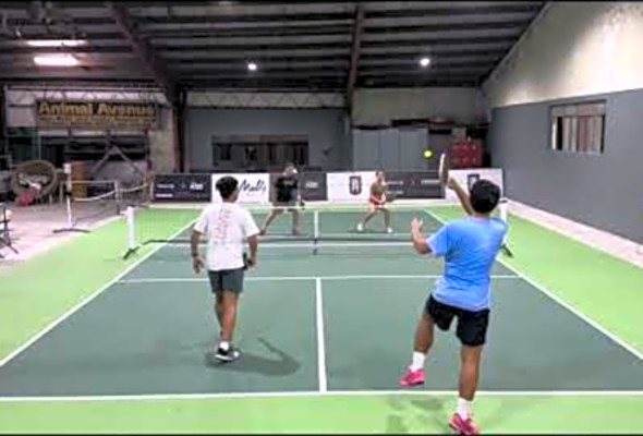 Leander/Ken vs. Randy/Sarah - The 3rd Shot Home Court - Pickleball Practice Game