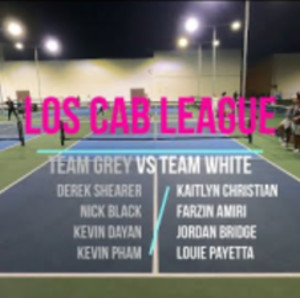 Los Cab Pickleball League Part 2 Team Grey versus Team White 5 Games - 2...