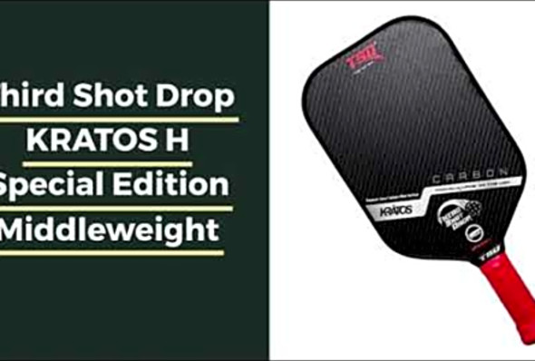 Third Shot Drop KRATOS H Special Edition Middleweight Carbon Fiber Pickleball Paddle