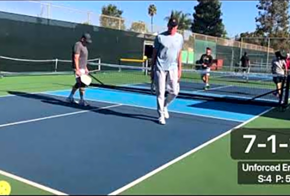 2/5/21 Doubles Pickleball 4.5 Court Tustin