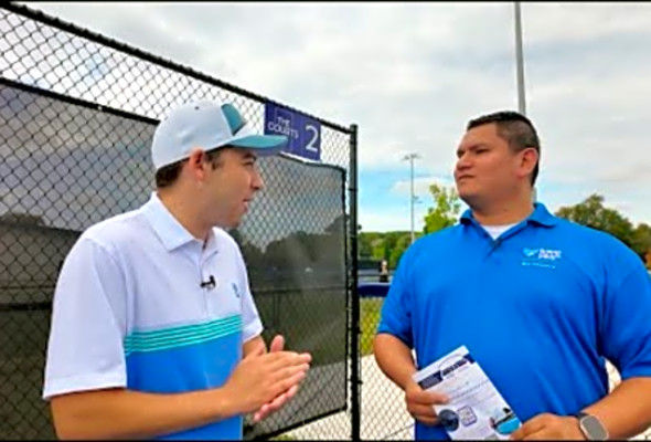 James Practices For A Pickleball Tournament Hosted By Love Inc.