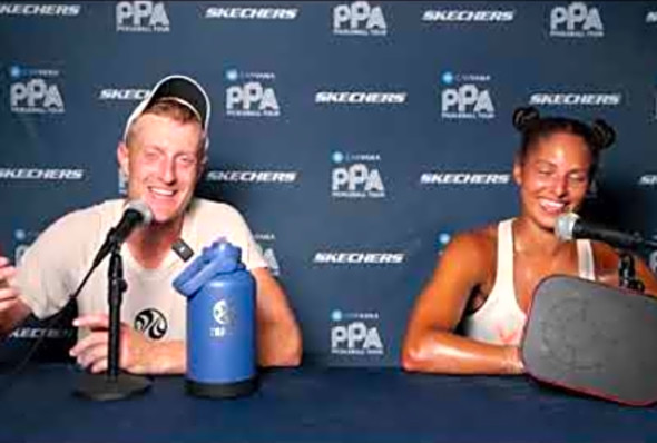 Riley Newman &amp; Jessie Irvine - Kansas City Mixed Doubles Finalist - Interview