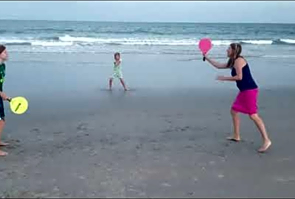 Pickleball (Withdrawl) at the beach, August 27, 2020
