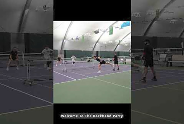 Whole lotta backshots in this video #pickleball #ppa #app #pickleballdoubles