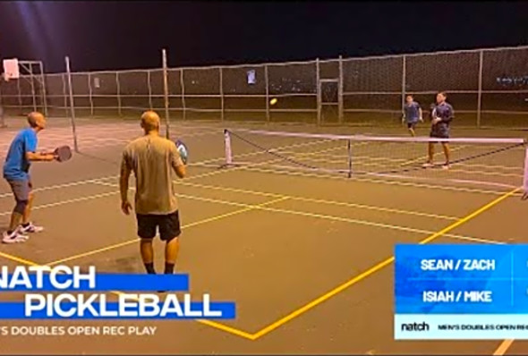 Pickleball Men&#039;s Doubles Rec Play feat. Isiah/Mike vs Sean/Zach