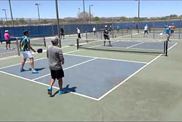 Pool Daniel de la Rosa/Rhys vs Clayton/John (Pecos Legends Pickleball 2021/05/08)