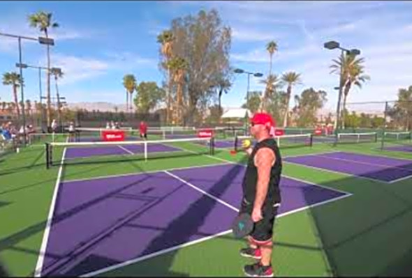 Singles Pickleball Ozzie vs Jason 4.0 35 match Palm Desert Feb 2020