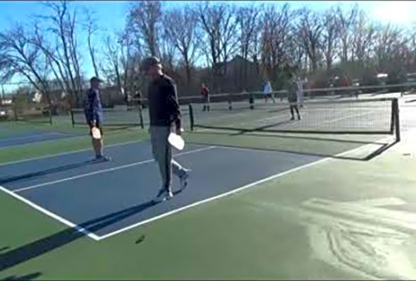 Lake Forest Pickleball Amy and Jeff vs Doug and Mark