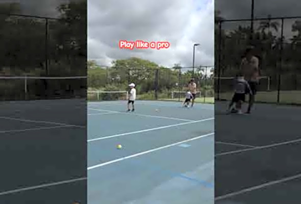 A pro in the making #tennis #pickleball #trackandfield #sports #athlete #shorts#shorts #shortsfeed