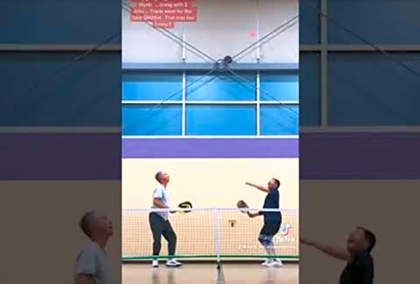 They saw asteroids #shorts #pickleball #viral