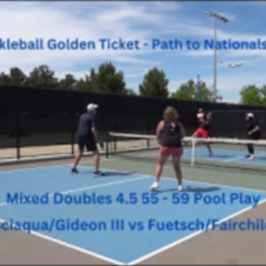 Path to Nationals - Vegas Mixed Doubles 4.5 55 - 59 Sciacqua/Gideon III ...