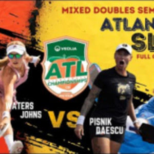Waters Johns vs Pisnik Daescu at Veolia Atlanta Pickleball Championships...
