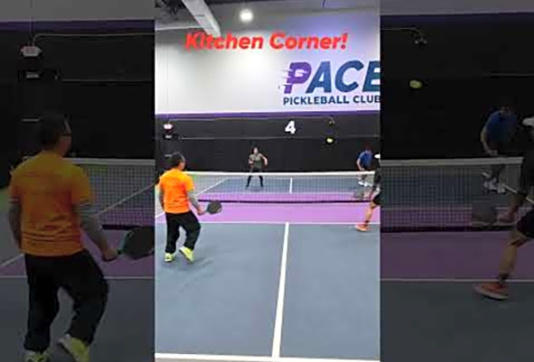 Kitchen Corner! #thepickleballrunner #pickleball #pickleballhighlights #highlights #shorts
