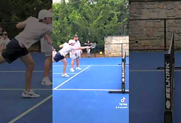 Pickleball paddle throw! #pickleball #pickleballtournament #ppa