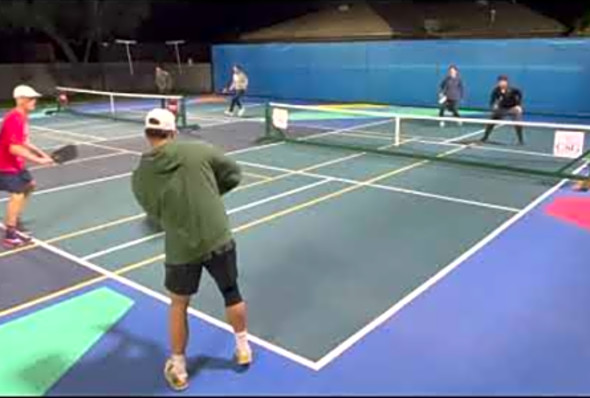 Chris-Derek vs Eddie-Kalvin 12/17/21 Piccadilly Pickleball