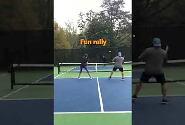 Married pickleball: spouse vs. spouse- fun rally!