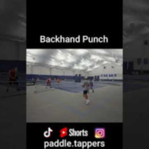 Backhand Punch #pickleballhighlights #pickleballdoubles #mlp #ppa