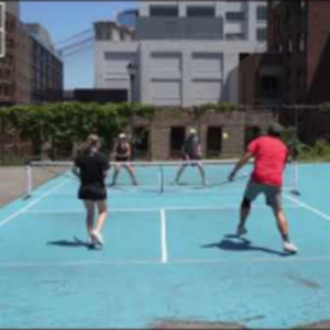 Brooklyn Pickleball MLP tournament Ray and David vs Kelsey and Austin
