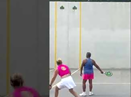 Paddleball- making it look so easy #paddleball #paddlesports #paddles #niceshot #juniperpark #nyc