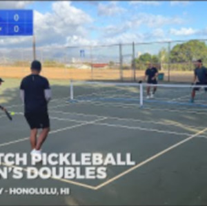 Pickleball Men&#039;s Doubles - Zeke/Zach vs Mike/Neil