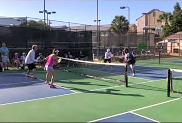 Junior Pickleball Wyatt Stone, Gigi LeMasters, Steve Kennedy &amp; Matt Lazz