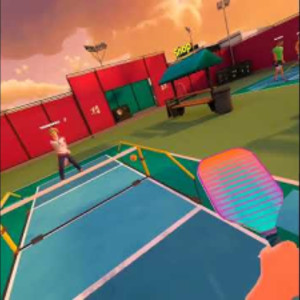 VR Pickleball gameplay in Racket Club - great rally! #VR #gaming #shorts