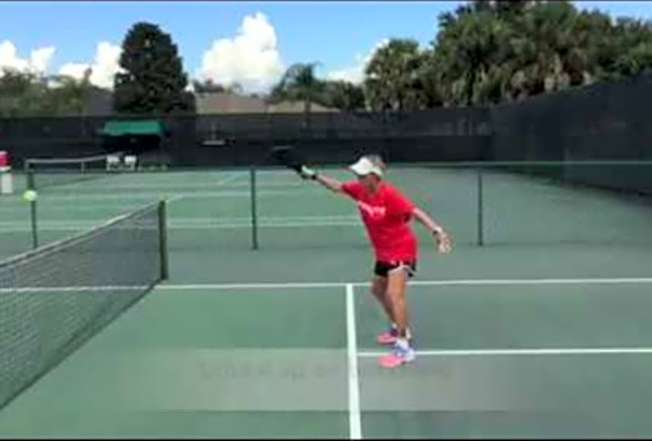 Pickleball: &quot;Table Tennis Shots, Deb Harrison