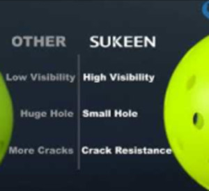 Enhance Your Game with SUKEEN One-Piece Outdoor Pickleball Balls!