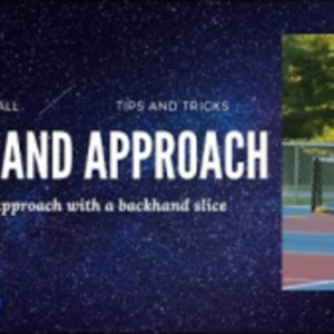 How to Backhand Slice Approach - Pickleball Tips and Tricks!