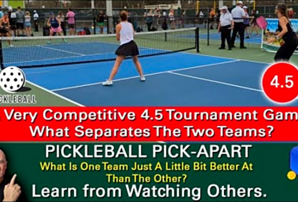 Pickleball! APP 4.5 Women&#039;s Mixed Doubles Game. Daytona Beach, Florida. Learn By Watching Others!