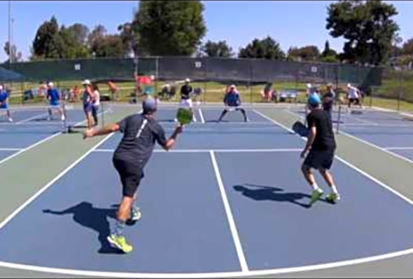 2017 Pickleball Tournament May Mayhem MD 5.0 Bucher/Lecours vs. Kraft/Weisner Game 2
